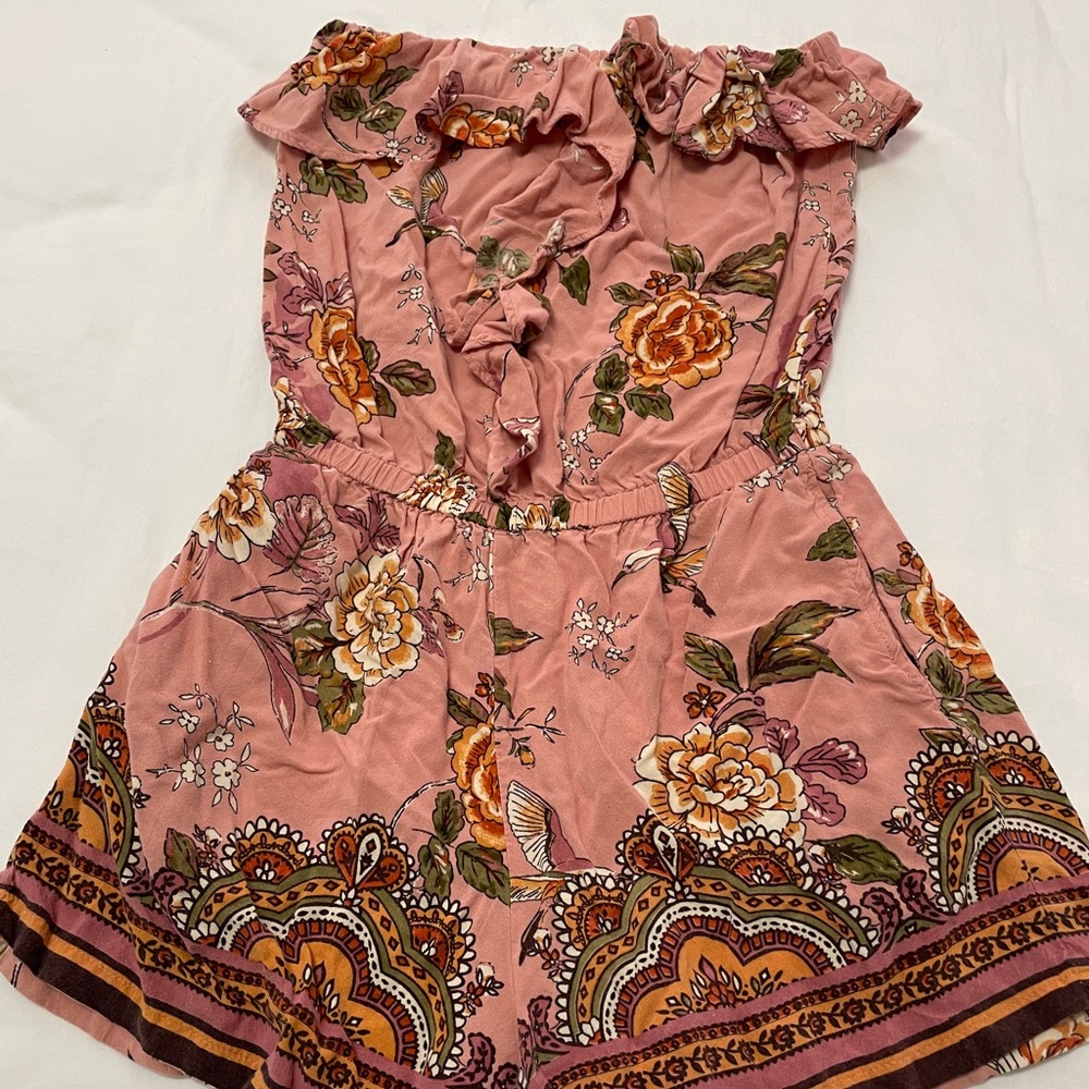 Small, Short jumper, peach floral